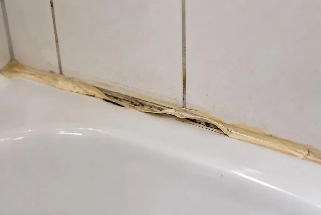 Kitbedrijf Zevenaar – loslatende kit naast het bad